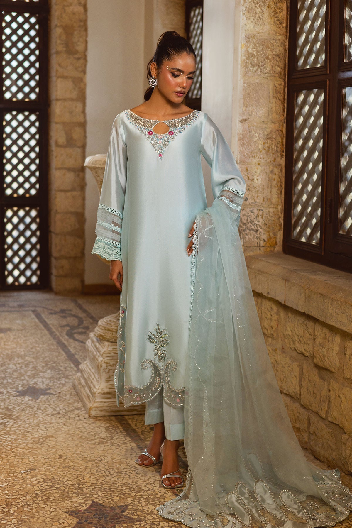Annus Abrar | Leah Luxury Pret | Zaviya - Formal Dress - available at Maria Faisal in UK and USA.