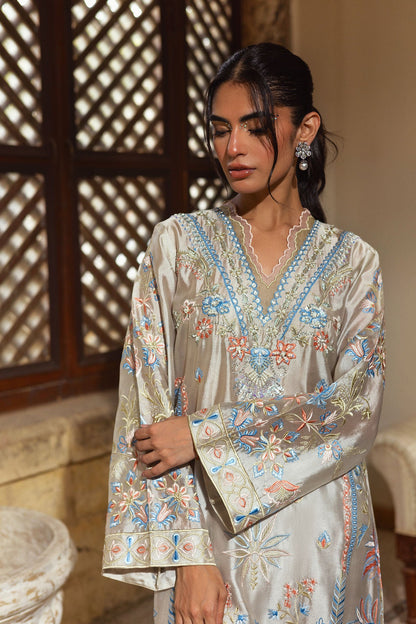 Annus Abrar | Leah Luxury Pret | Bisha Kaftaan - Formal Dress - available at Maria Faisal in UK and USA.