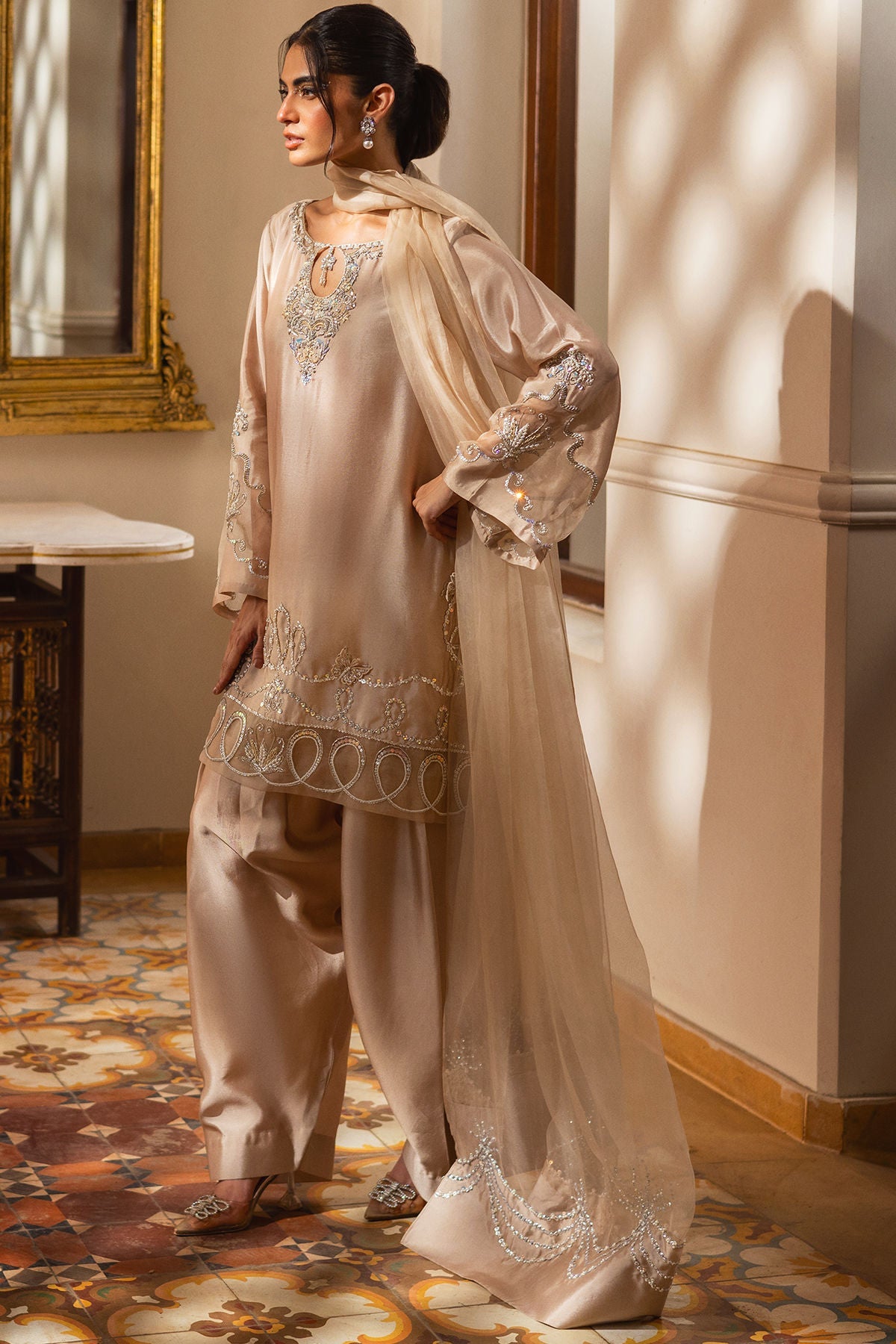 Annus Abrar | Leah Luxury Pret |Ceira - Formal Dress - available at Maria Faisal in UK and USA.