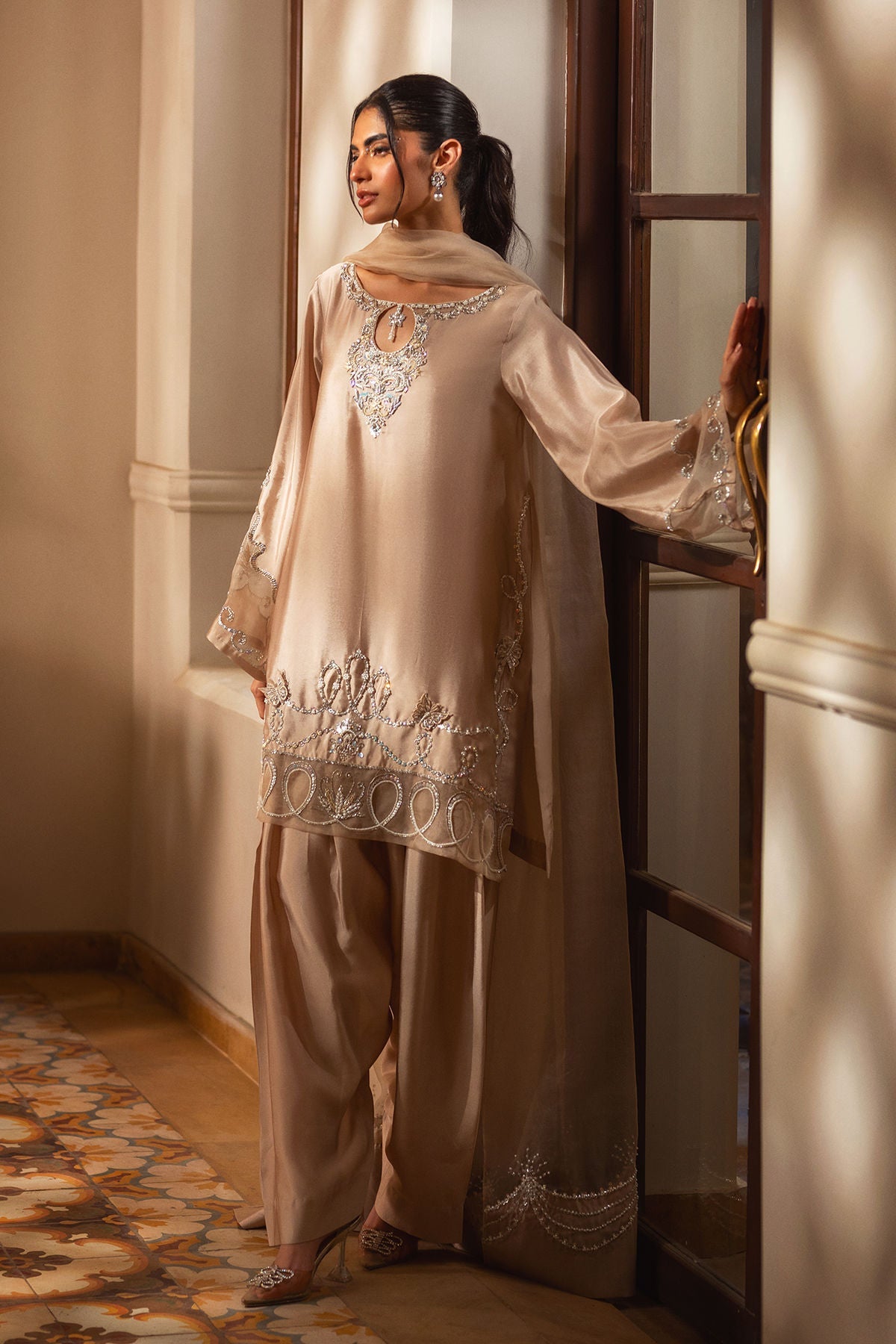 Annus Abrar | Leah Luxury Pret |Ceira - Formal Dress - available at Maria Faisal in UK and USA.