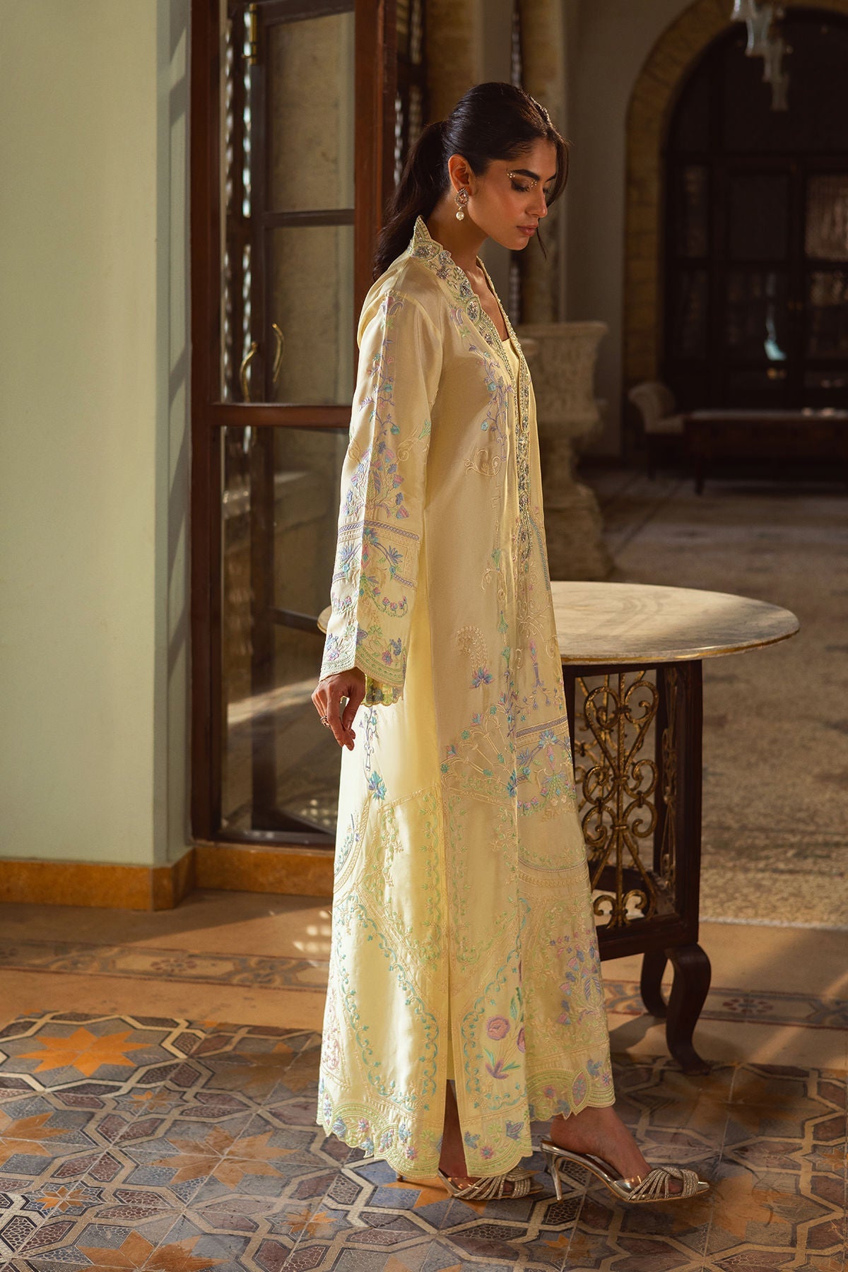 Annus Abrar | Leah Luxury Pret |Leelia Kaftaan - Formal Dress - available at Maria Faisal in UK and USA.