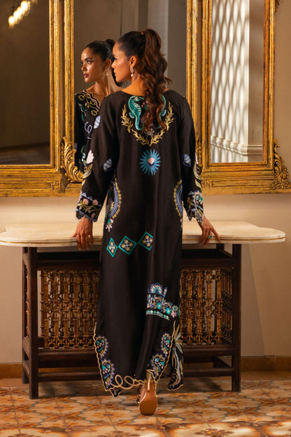 Annus Abrar | Leah Luxury Pret |Kayla Kaftan - Formal Dress - available at Maria Faisal in UK and USA.