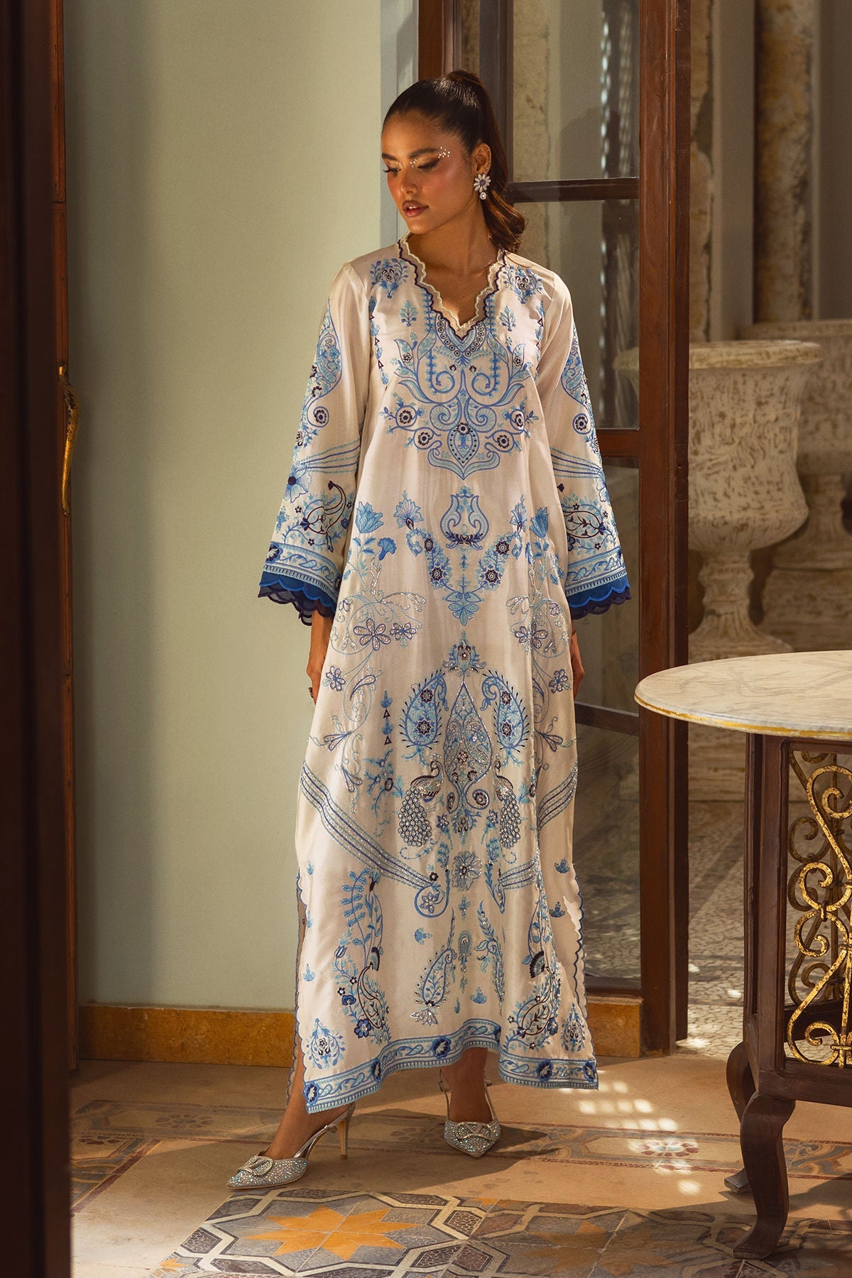 Annus Abrar | Leah Luxury Pret |Sol Kaftaan - Formal Dress - available at Maria Faisal in UK and USA.