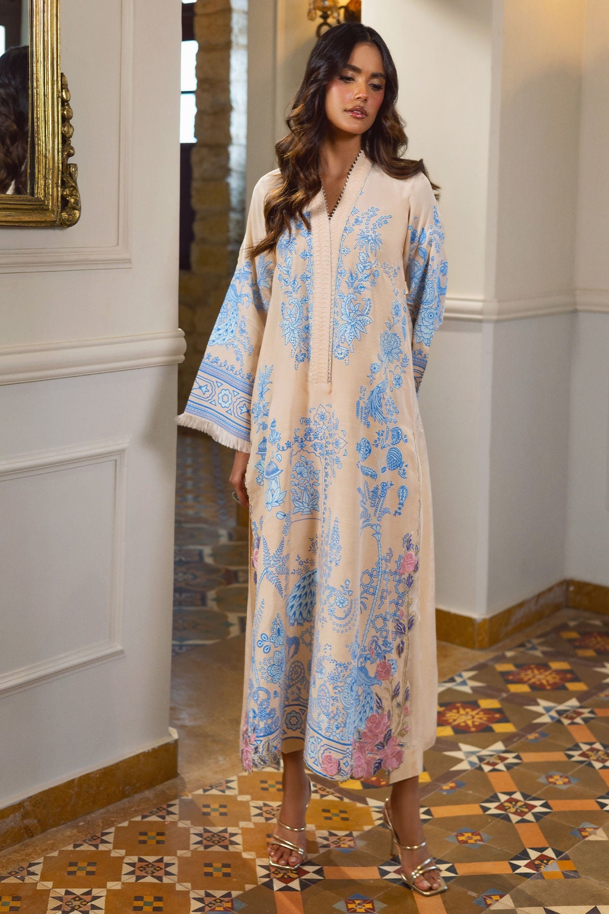Annus Abrar | Elemental Basics |Fariya - Luxury Dress - available at Maria Faisal in UK and USA.