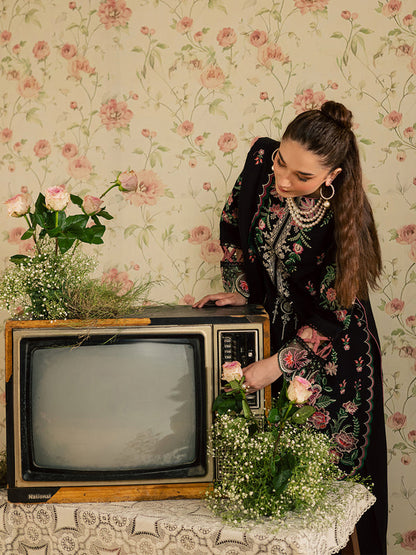 Mahnur | Kaia Slub Linen 25 | K - 14 | 3 PC LINEN - Ladies Clothes - Maria Faisal