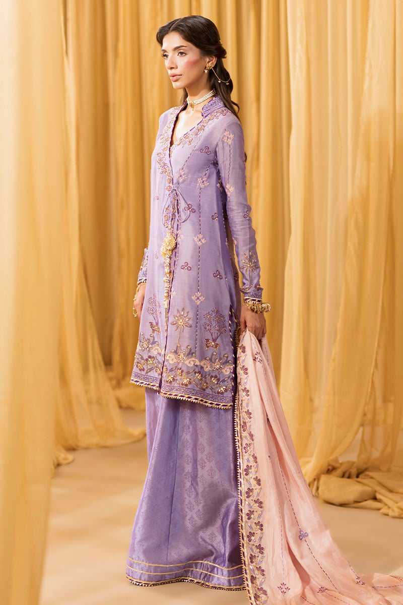 Ansab Jahangir | Artisan Prints 26 | Soleia - Formal Dress - available at Maria Faisal in UK and USA.