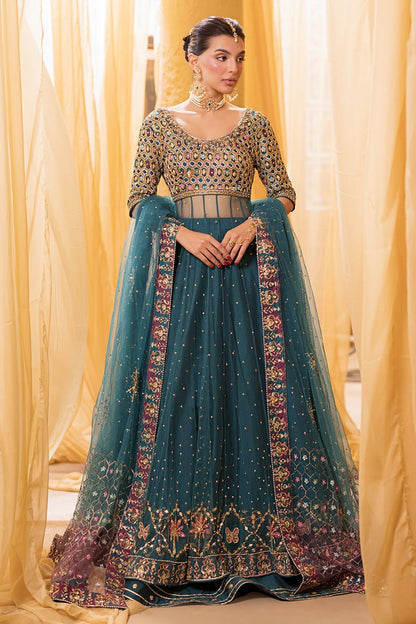 Ansab Jahangir | Artisan Prints 26 | Lapis - Formal Dress - available at Maria Faisal in UK and USA.