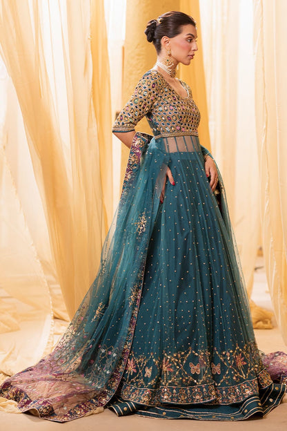 Ansab Jahangir | Artisan Prints 26 | Lapis - Formal Dress - available at Maria Faisal in UK and USA.