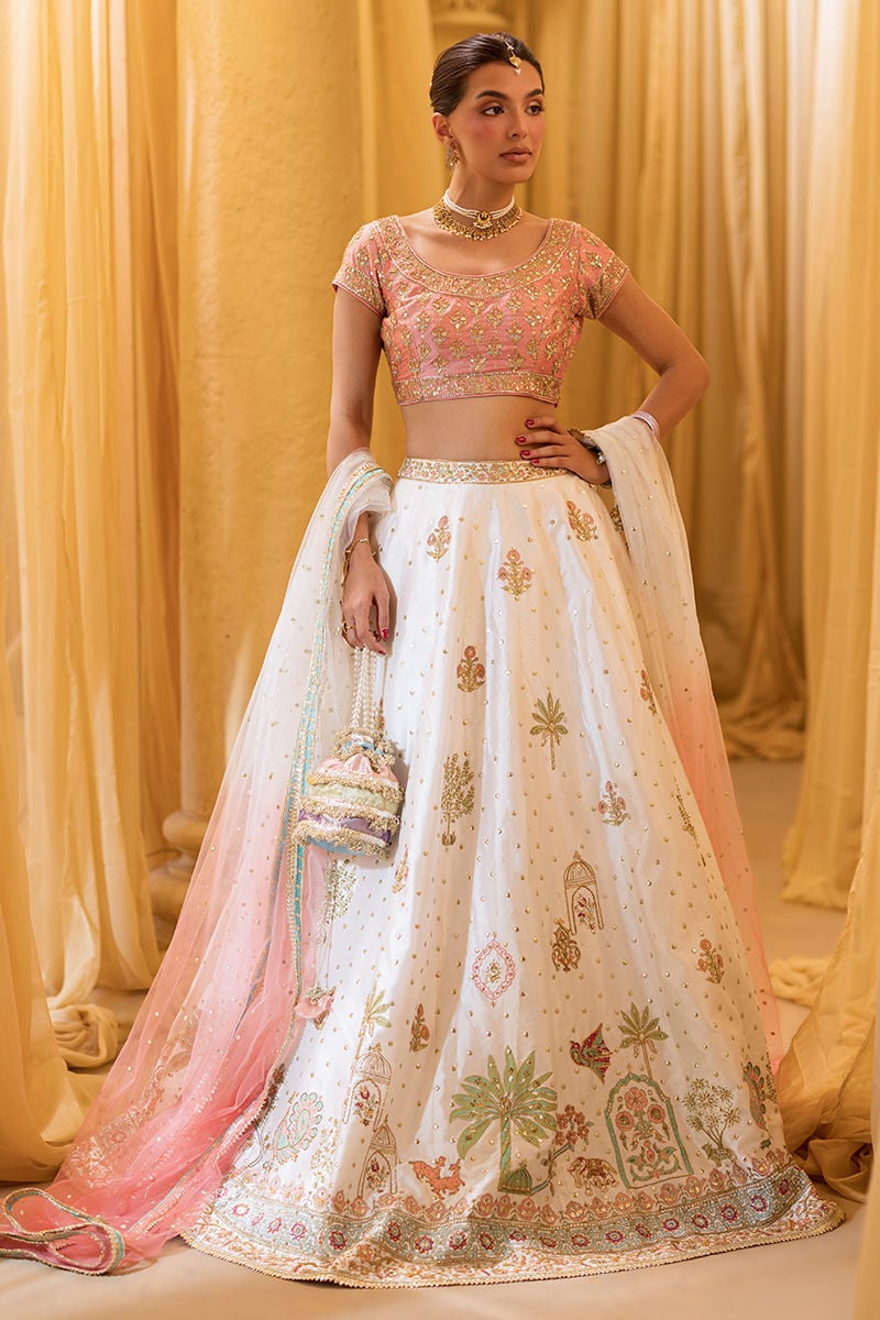 Ansab Jahangir | Artisan Prints 26 |Rosewood - Formal Dress - available at Maria Faisal in UK and USA.