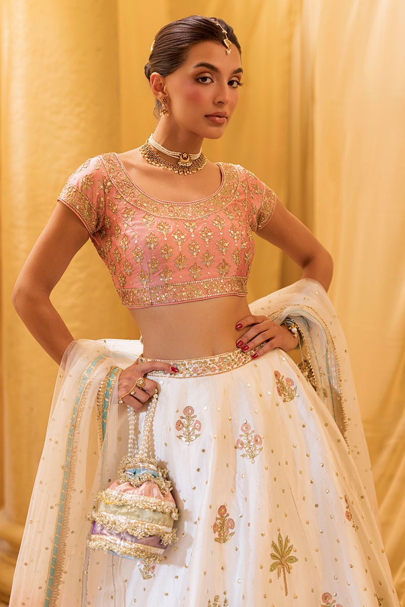 Ansab Jahangir | Artisan Prints 26 |Rosewood - Formal Dress - available at Maria Faisal in UK and USA.