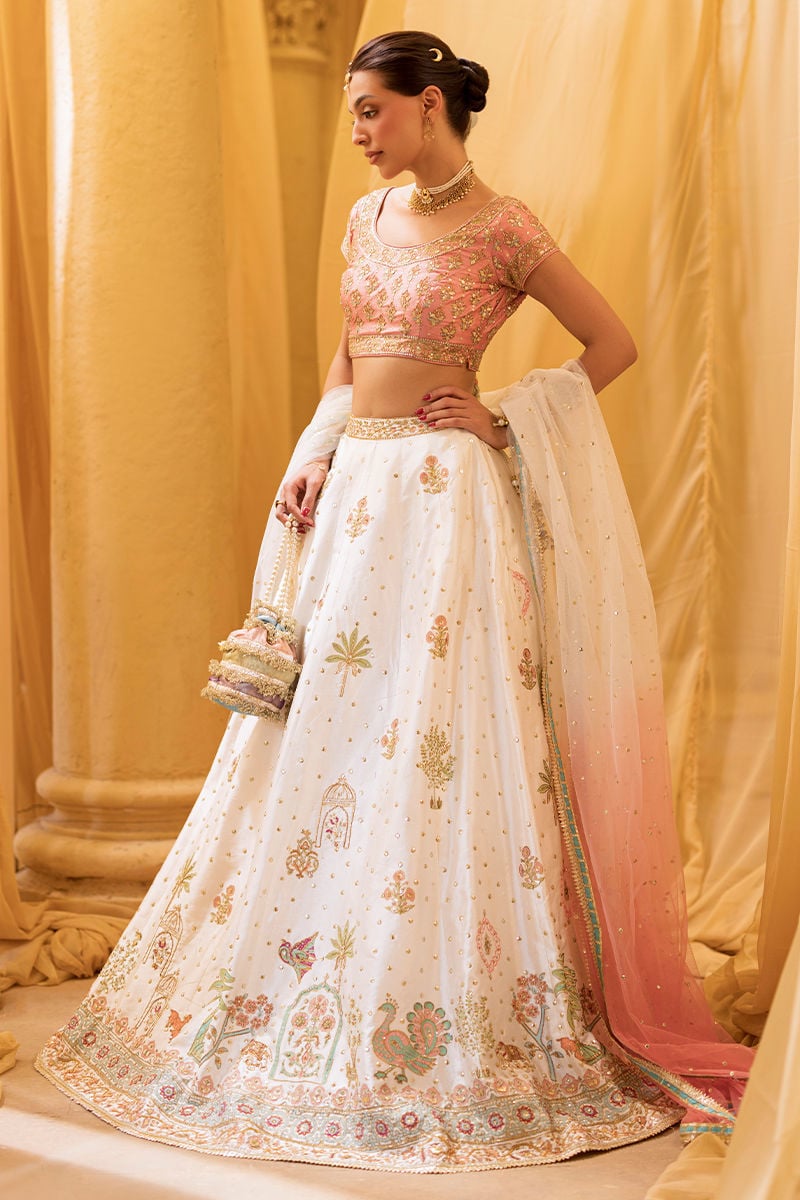 Ansab Jahangir | Artisan Prints 26 |Rosewood - Formal Dress - available at Maria Faisal in UK and USA.