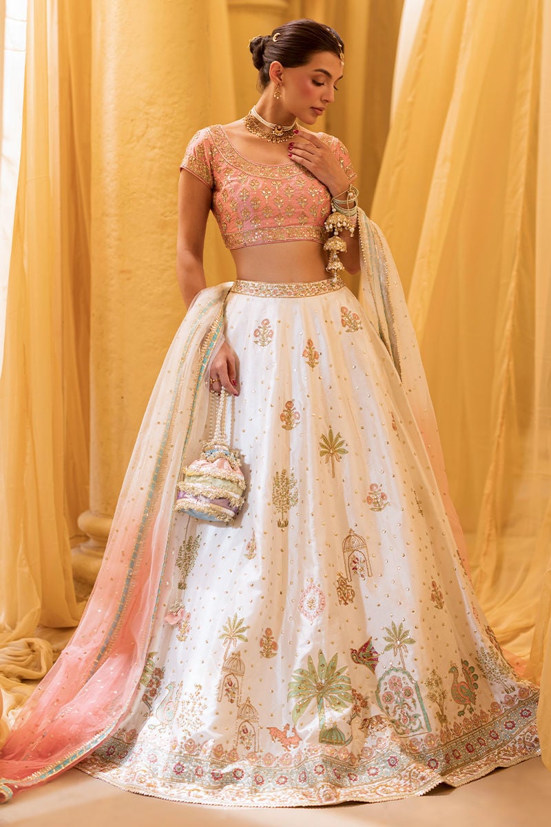 Ansab Jahangir | Artisan Prints 26 |Rosewood - Formal Dress - available at Maria Faisal in UK and USA.
