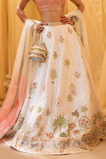 Ansab Jahangir | Artisan Prints 26 |Rosewood - Formal Dress - available at Maria Faisal in UK and USA.