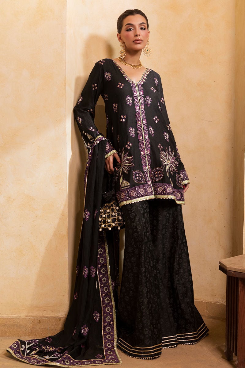 Ansab Jahangir | Artisan Prints 26 |Shadow Silk - Formal Dress - available at Maria Faisal in UK and USA.