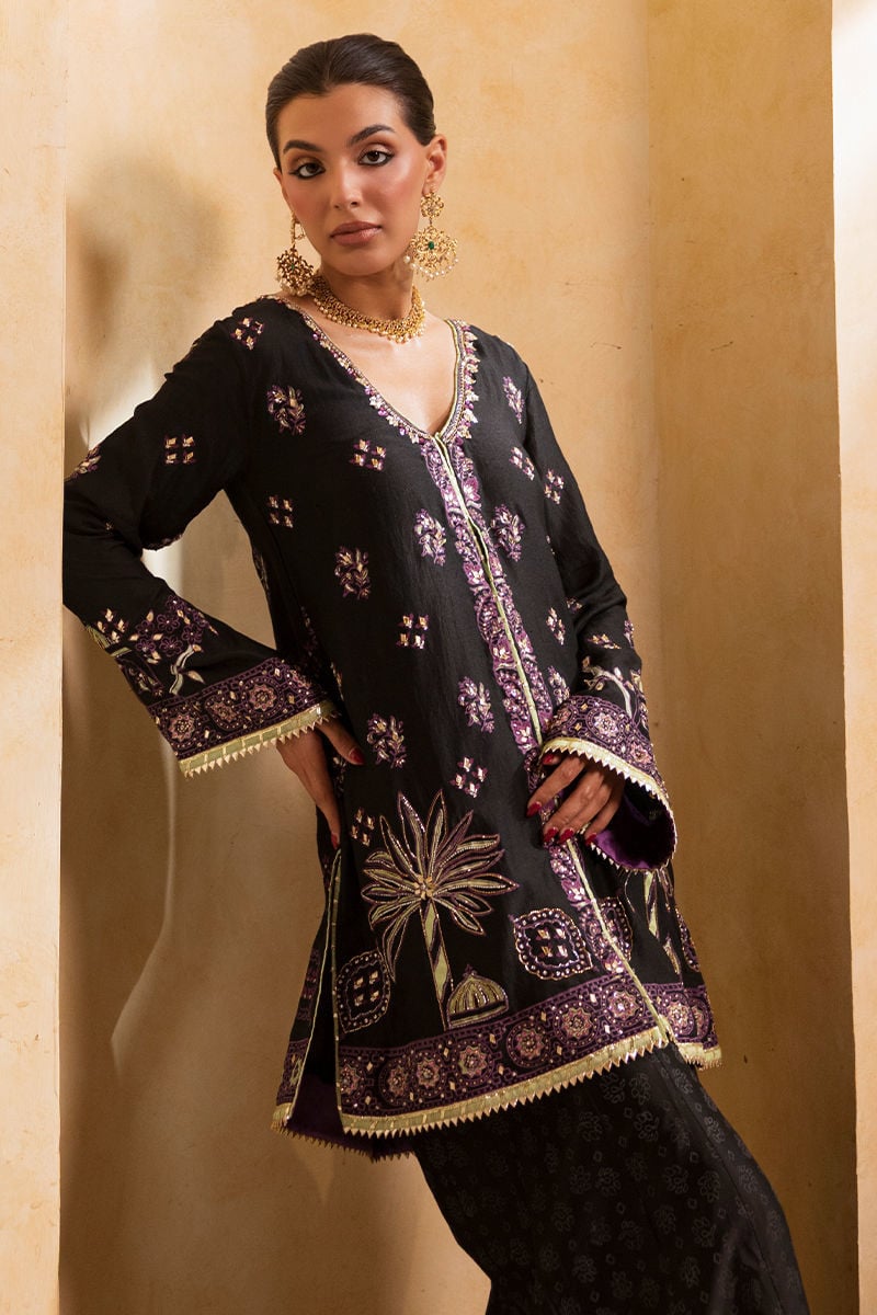 Ansab Jahangir | Artisan Prints 26 |Shadow Silk - Formal Dress - available at Maria Faisal in UK and USA.