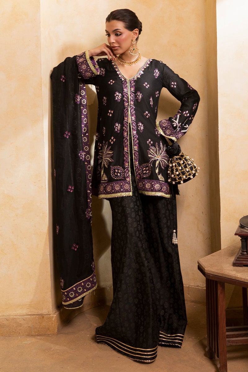 Ansab Jahangir | Artisan Prints 26 |Shadow Silk - Formal Dress - available at Maria Faisal in UK and USA.