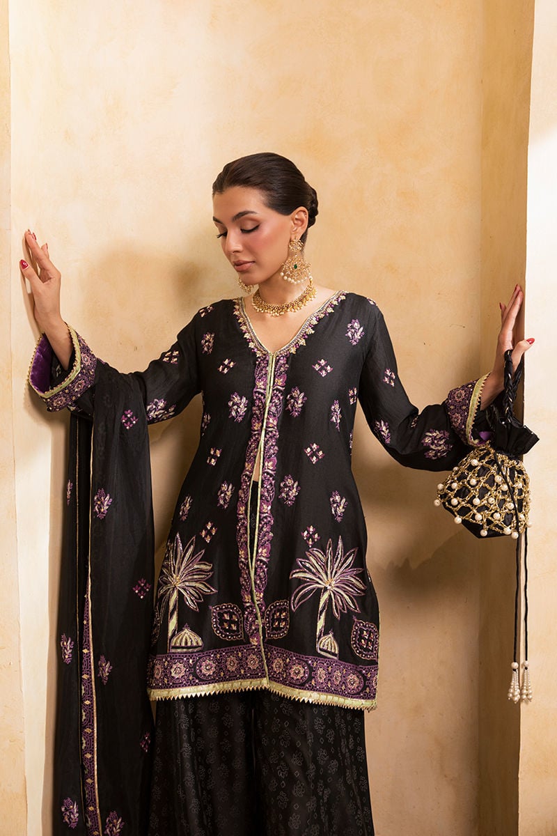 Ansab Jahangir | Artisan Prints 26 |Shadow Silk - Formal Dress - available at Maria Faisal in UK and USA.