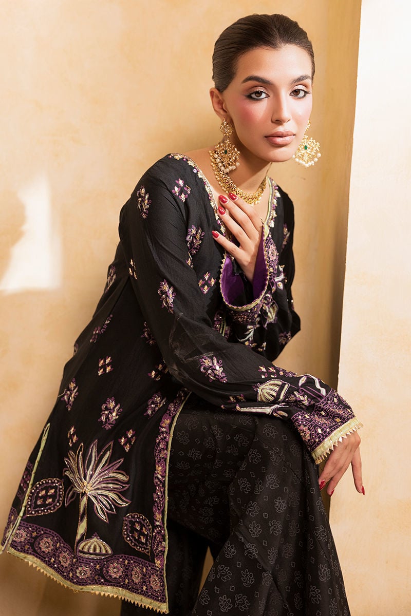 Ansab Jahangir | Artisan Prints 26 |Shadow Silk - Formal Dress - available at Maria Faisal in UK and USA.