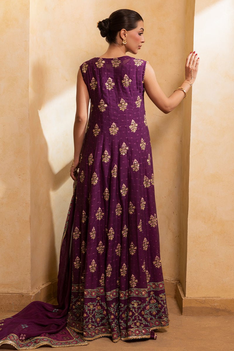 Ansab Jahangir | Artisan Prints 26 | Mulberry - Formal Dress - available at Maria Faisal in UK and USA.