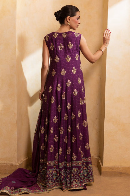 Ansab Jahangir | Artisan Prints 26 | Mulberry - Formal Dress - available at Maria Faisal in UK and USA.
