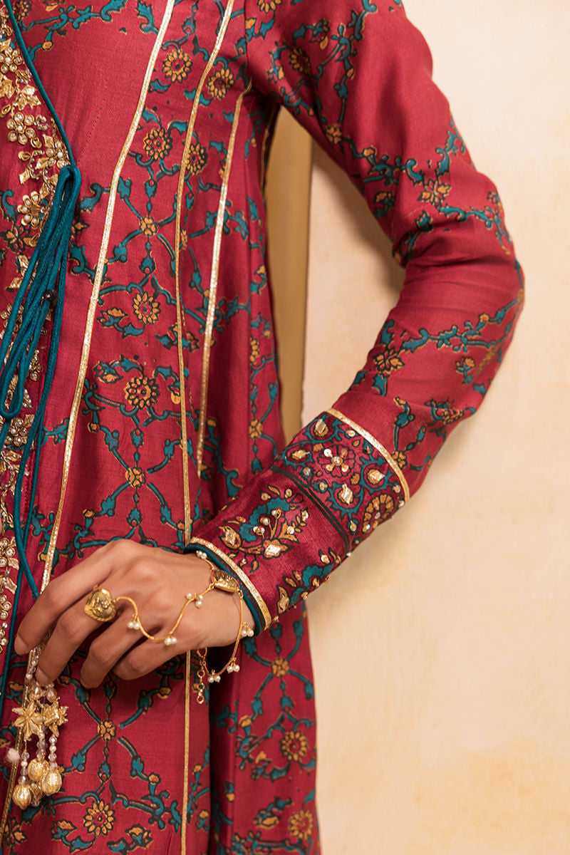 Ansab Jahangir | Artisan Prints 26 | Regalia - Formal Dress - available at Maria Faisal in UK and USA.