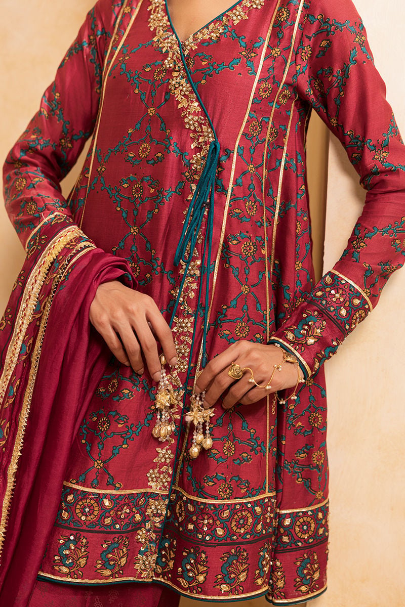 Ansab Jahangir | Artisan Prints 26 | Regalia - Formal Dress - available at Maria Faisal in UK and USA.