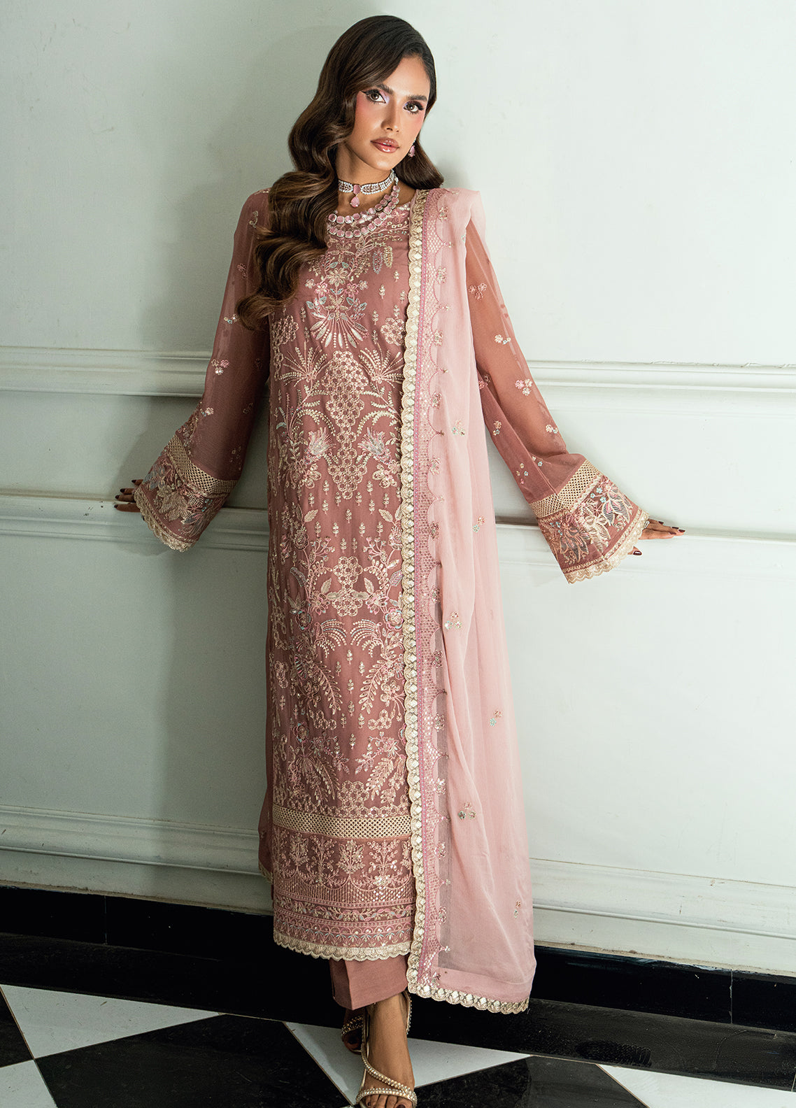 Sahane | Maison D'or Collection | CT 27007 Mellony - Formal Dress - available at Maria Faisal in UK and USA.
