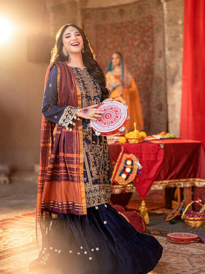 Salitex | Shehnai Festive | No023 by Maria Faisal - Registered Vendor of : Salitex - type : Ladies Clothes - 100% original wedding dresses