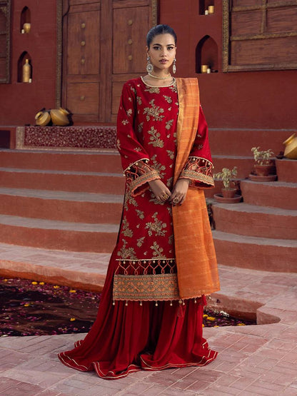 Salitex | Signature Festive Chiffon | JI020 by Maria Faisal - Registered Vendor of : Salitex - type : Ladies Clothes - 100% original wedding dresses