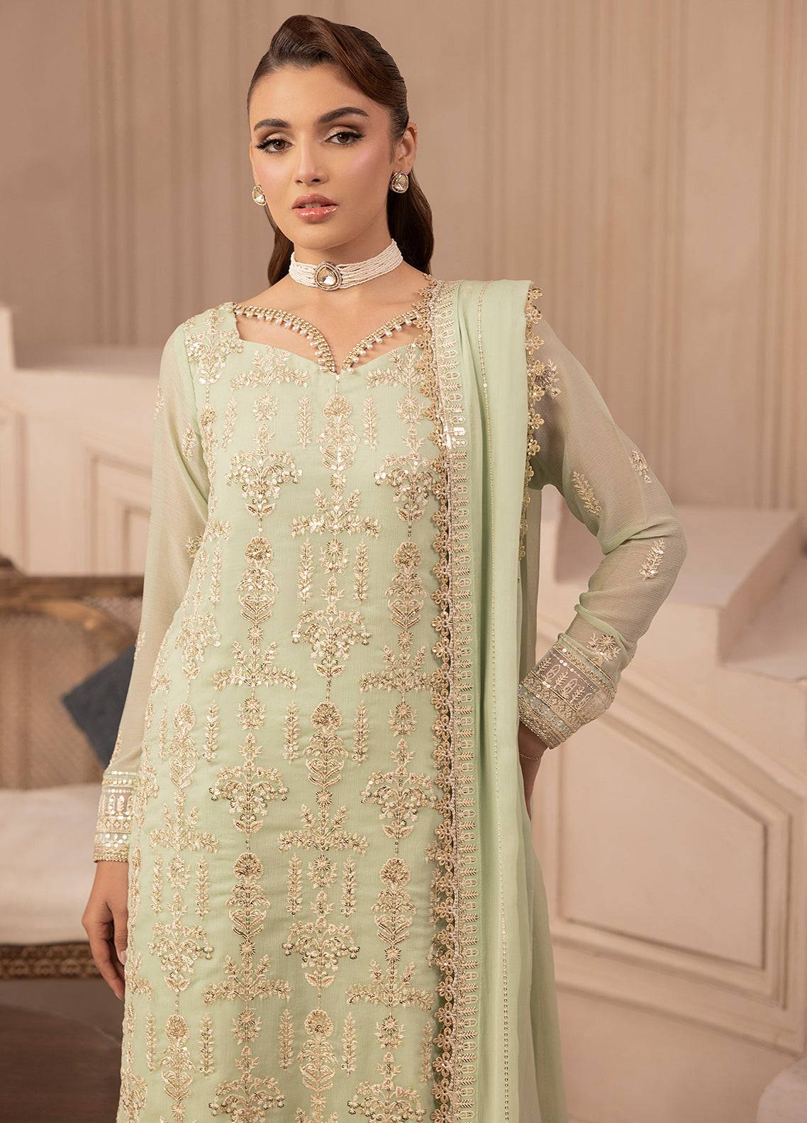 Sahane | Elyssa Festive Chiffon | CT-19004 Emera - ELYSSA by Maria Faisal - Registered Vendor of : Sahane - type : Ladies Clothes - 100% original wedding dresses