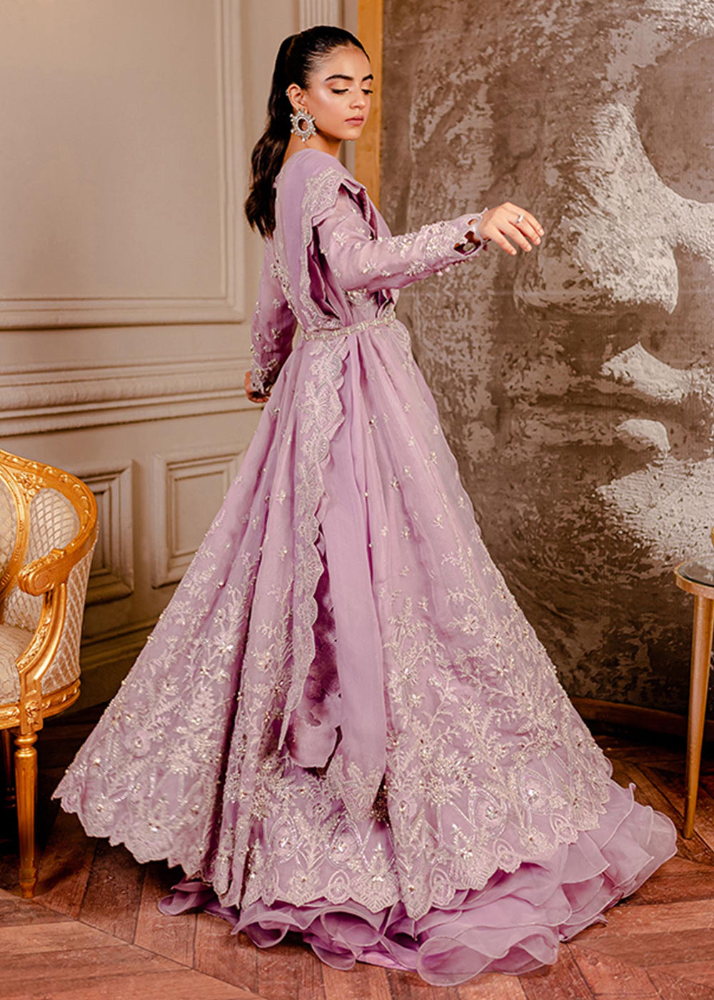 Fozia Khalid I Dilkash Festive Wear 25 | Peri Winkle -  - Maria Faisal