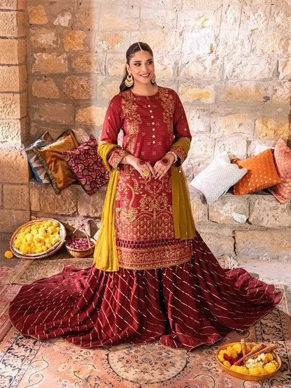 Salitex | Shehnai Festive | No024 by Maria Faisal - Registered Vendor of : Salitex - type : Ladies Clothes - 100% original wedding dresses