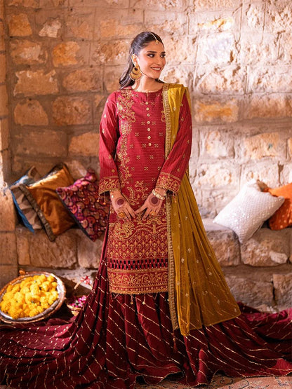 Salitex | Shehnai Festive | No024 by Maria Faisal - Registered Vendor of : Salitex - type : Ladies Clothes - 100% original wedding dresses