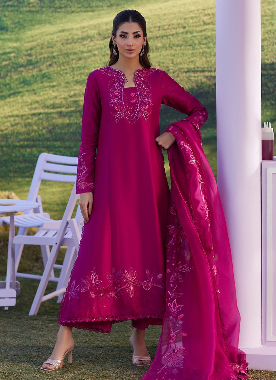 Farah Talib Aziz | Luna Eid 26 | Amara Shirt And Dupatta - Luxury Dress - available at Maria Faisal in UK and USA.