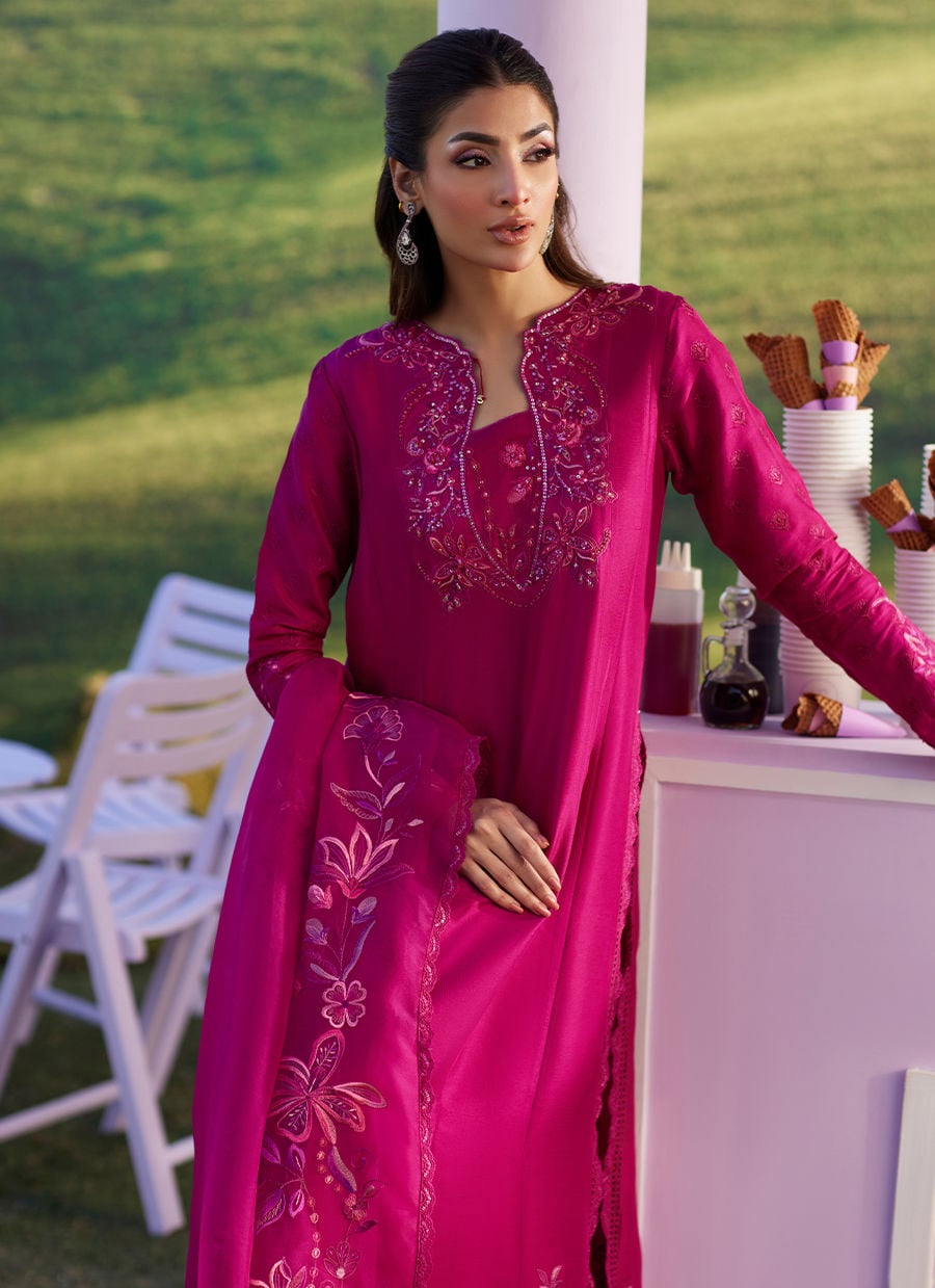 Farah Talib Aziz | Luna Eid 26 | Amara Shirt And Dupatta - Luxury Dress - available at Maria Faisal in UK and USA.