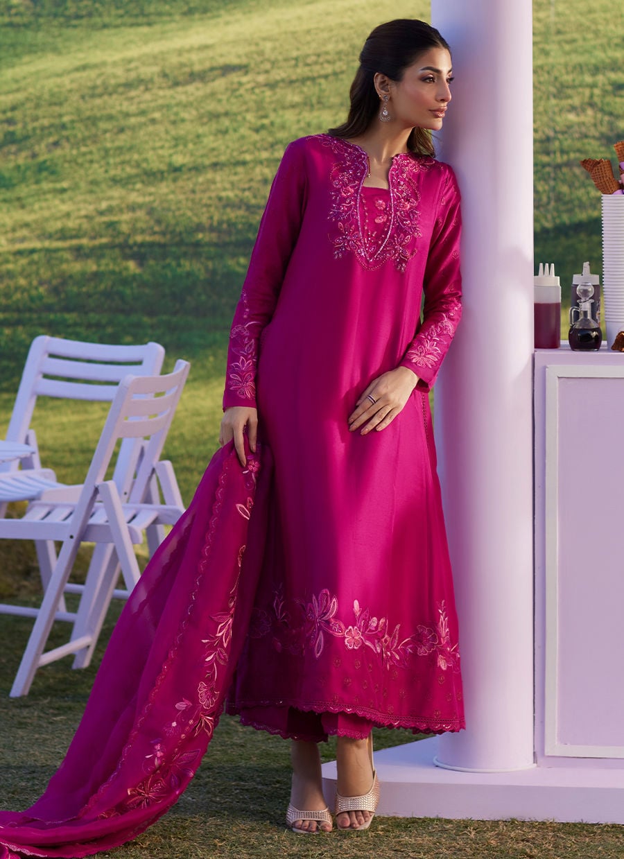 Farah Talib Aziz | Luna Eid 26 | Amara Shirt And Dupatta - Luxury Dress - available at Maria Faisal in UK and USA.