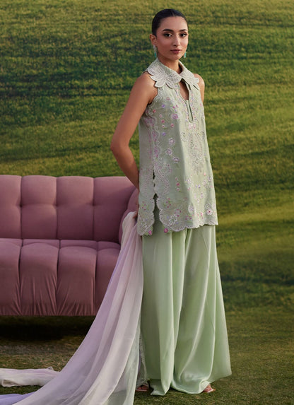 Farah Talib Aziz | Luna Eid 26 | Minaara Shirt And Dupatta - Luxury Dress - available at Maria Faisal in UK and USA.