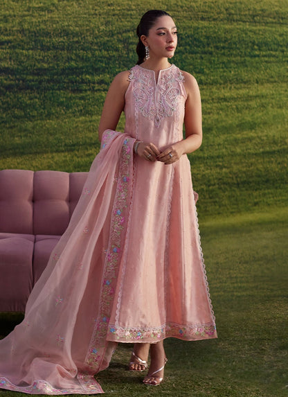 Farah Talib Aziz | Luna Eid 26 | Rose Reverie Shirt And Dupatta - Luxury Dress - available at Maria Faisal in UK and USA.