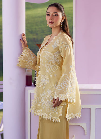 Farah Talib Aziz | Luna Eid 26 | Soleia Jacket - Luxury Dress - available at Maria Faisal in UK and USA.