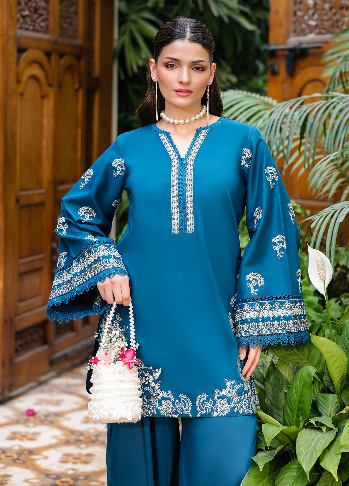Sahane | Lovent Embroidered Pret 25 | ME23001 Euphoria by Maria Faisal - Registered Vendor of : Sahane - type : Ladies Clothes - 100% original wedding dresses