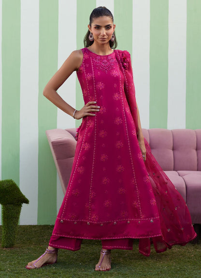 Farah Talib Aziz | Luna Eid 26 | Ayana Shirt And Dupatta - Luxury Dress - available at Maria Faisal in UK and USA.
