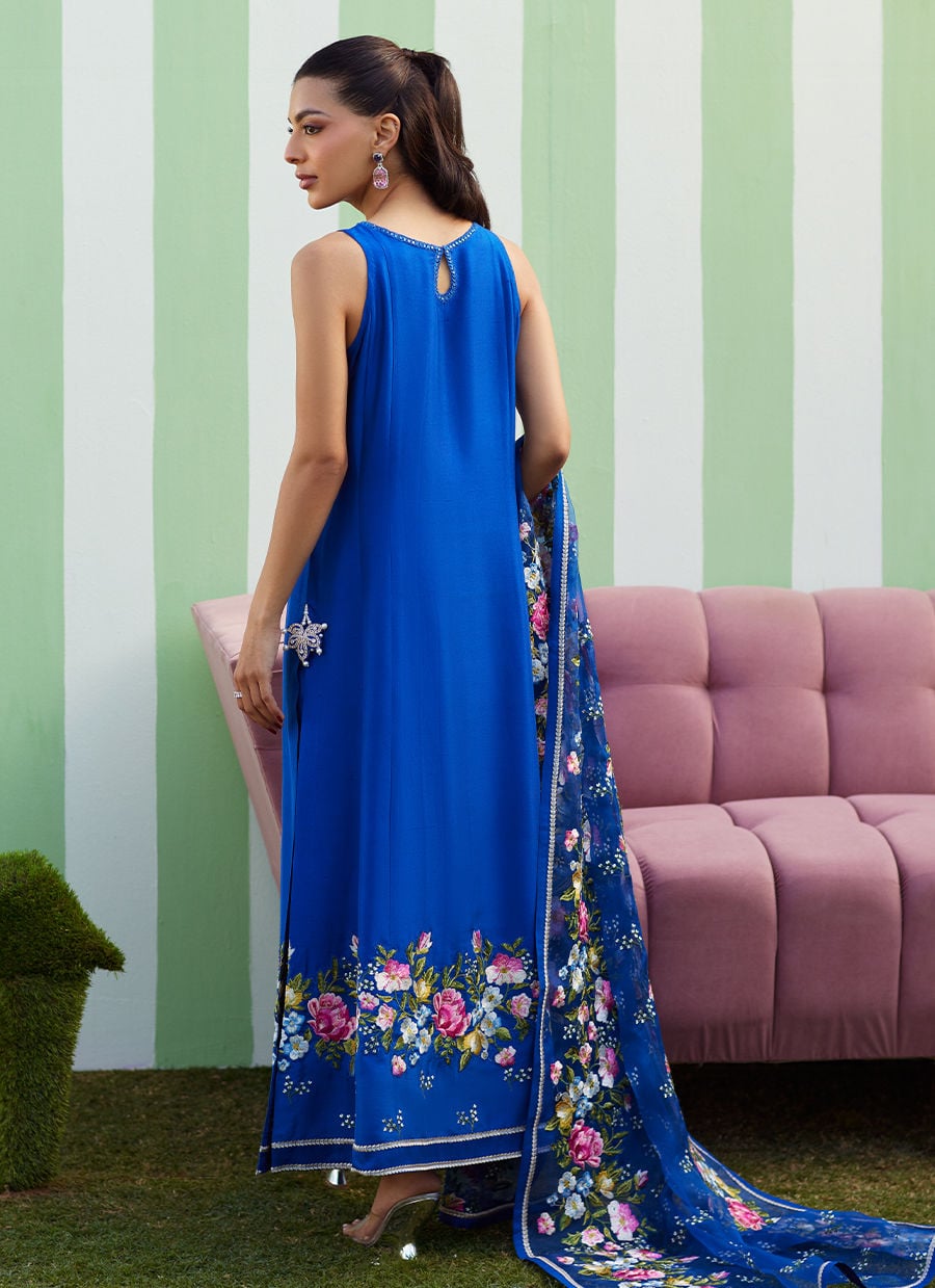 Farah Talib Aziz | Luna Eid 26 | Lara Shirt And Dupatta - Luxury Dress - available at Maria Faisal in UK and USA.