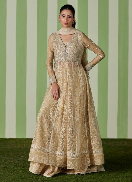Farah Talib Aziz | Luna Eid 26 | Ayra Kalidaar With Dupatta - Luxury Dress - available at Maria Faisal in UK and USA.