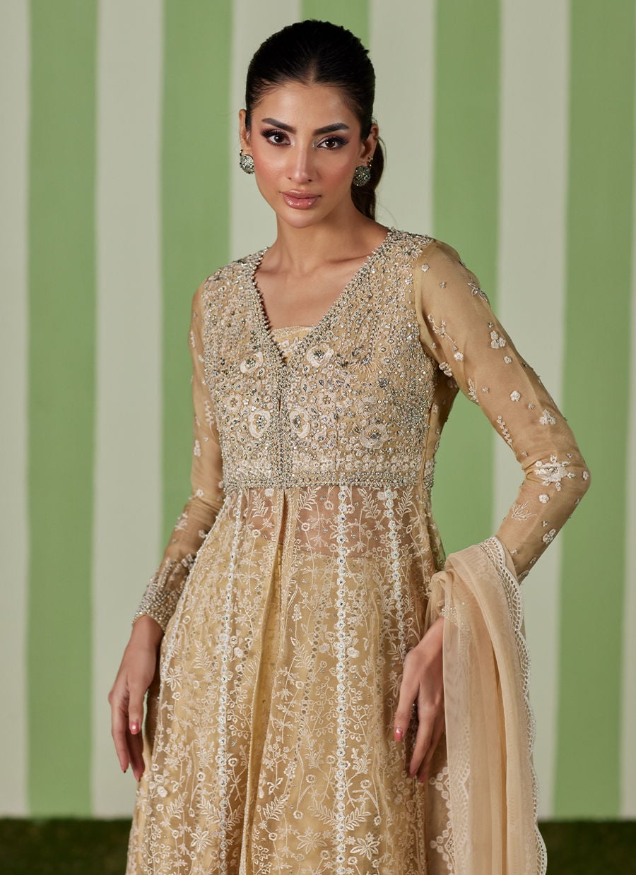 Farah Talib Aziz | Luna Eid 26 | Ayra Kalidaar With Dupatta - Luxury Dress - available at Maria Faisal in UK and USA.