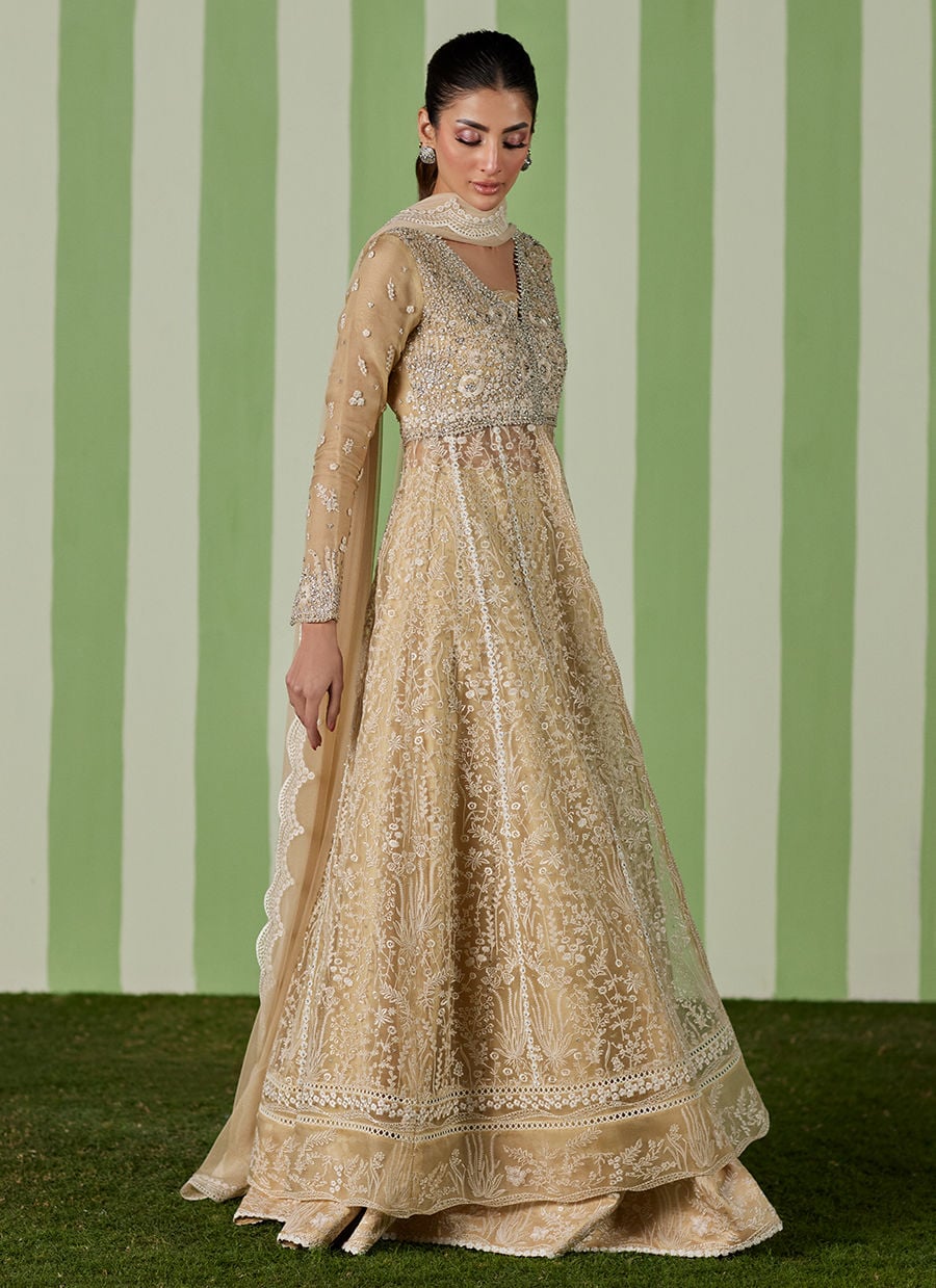 Farah Talib Aziz | Luna Eid 26 | Ayra Kalidaar With Dupatta - Luxury Dress - available at Maria Faisal in UK and USA.