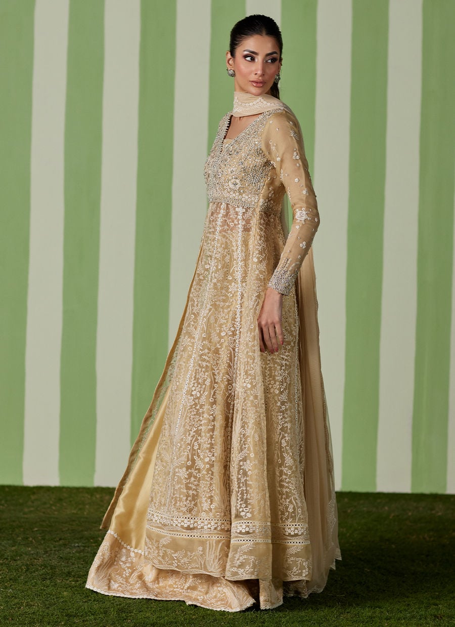 Farah Talib Aziz | Luna Eid 26 | Ayra Kalidaar With Dupatta - Luxury Dress - available at Maria Faisal in UK and USA.