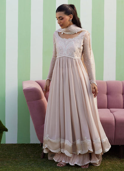 Farah Talib Aziz | Luna Eid 26 | Keshi Kalidaar With Dupatta - Luxury Dress - available at Maria Faisal in UK and USA.