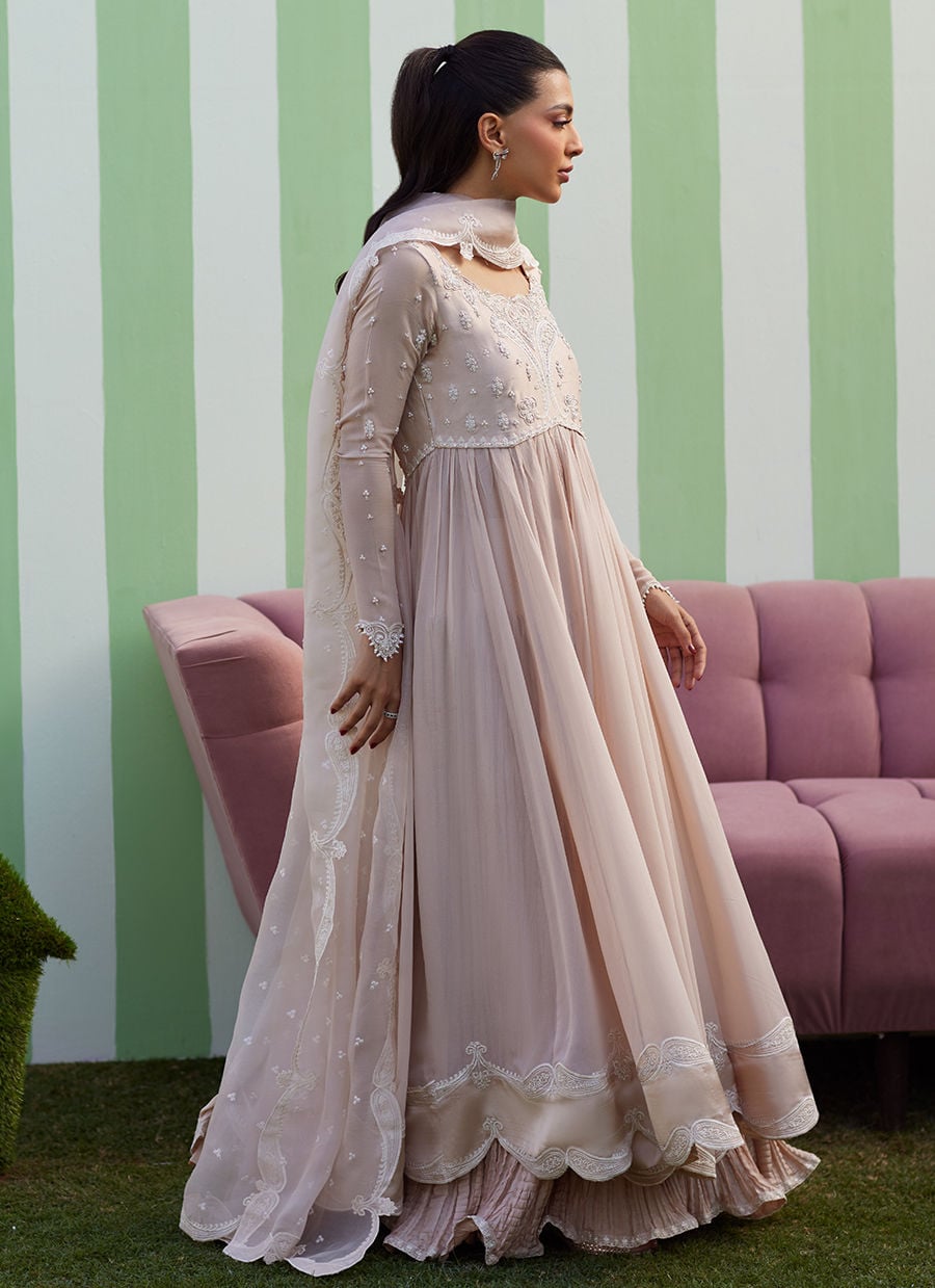 Farah Talib Aziz | Luna Eid 26 | Keshi Kalidaar With Dupatta - Luxury Dress - available at Maria Faisal in UK and USA.