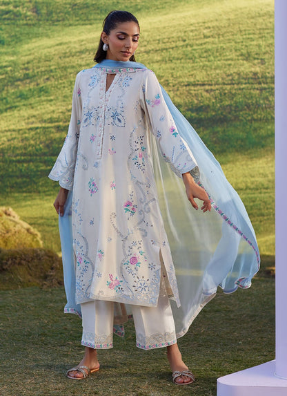 Farah Talib Aziz | Luna Eid 26 | Elya Shirt And Dupatta - Luxury Dress - available at Maria Faisal in UK and USA.