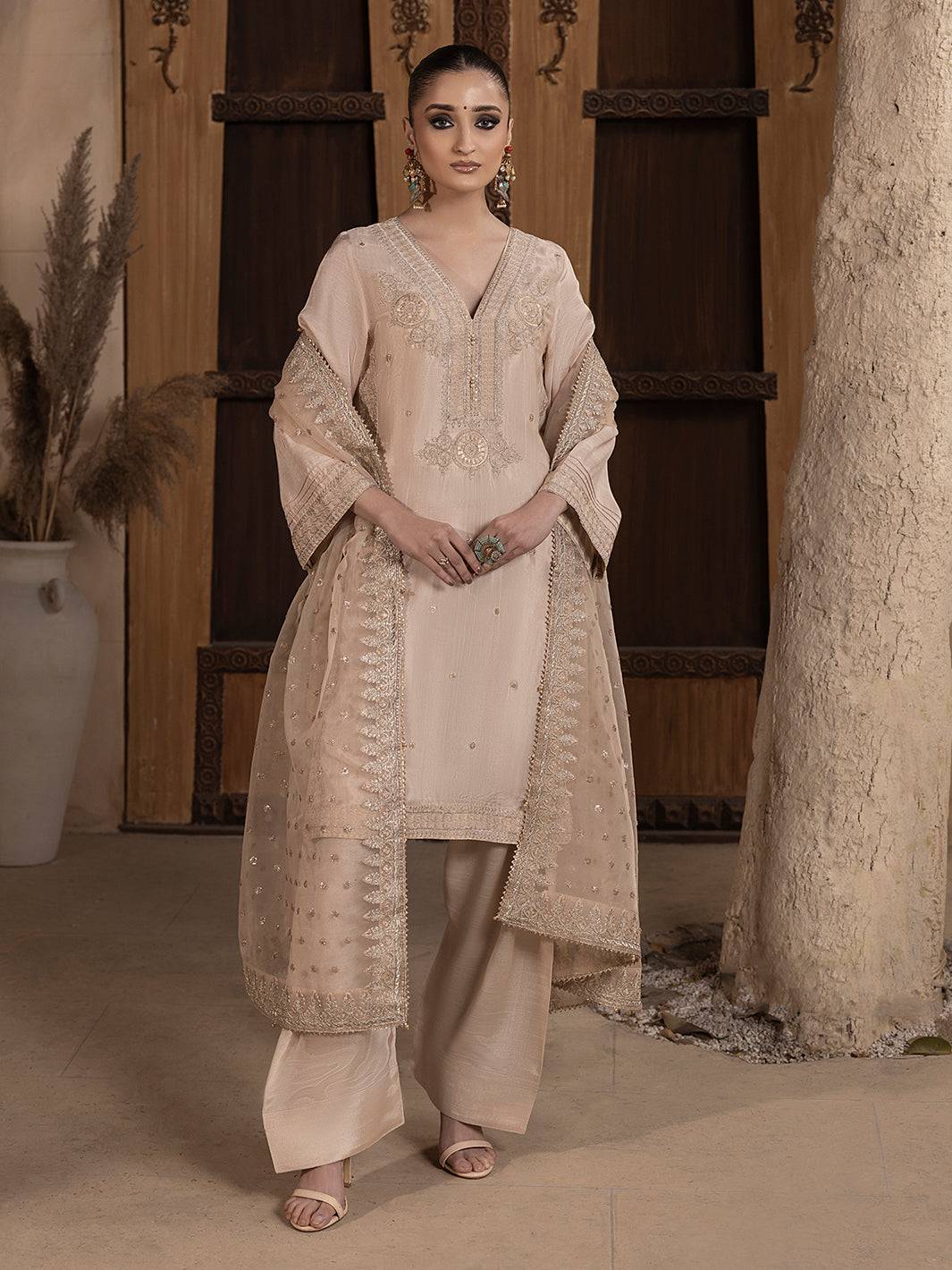 Hem Stitch | Raw Silk Edit 25 |Janan by Maria Faisal - Registered Vendor of : Hemstitch - type : Ladies Clothes - 100% original wedding dresses